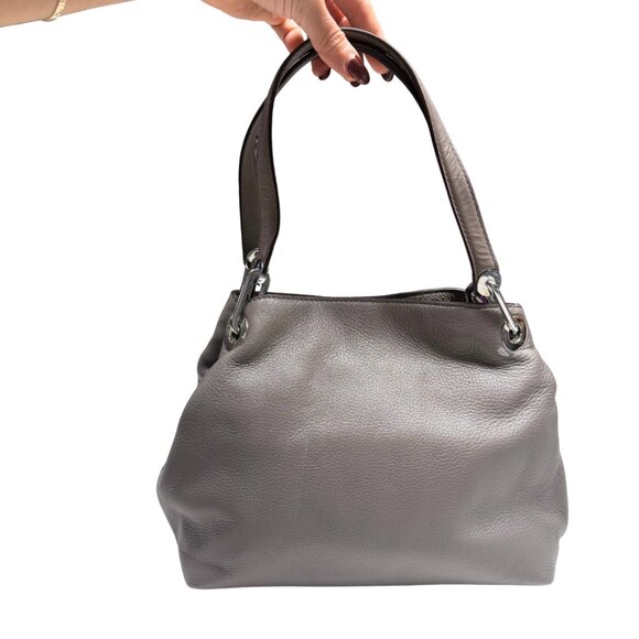 Michael Kors Raven Leather Shoulder Bag โ Grey โ Small / Gently Used - Picture 6 of 15